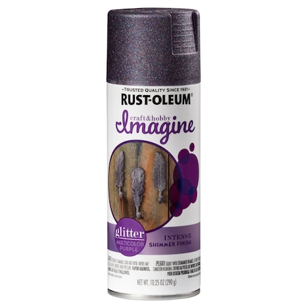 Rust-Oleum Spray Paint, Purple Glitter, Glitter, 10.25 oz 354071